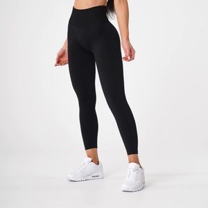 NVGTN solid black seamless leggings